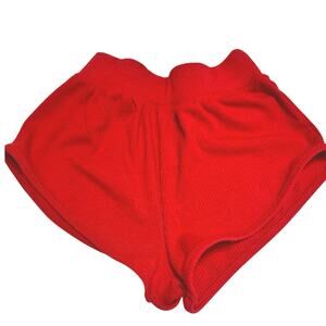 Tiger Friday Red Ribbed Dance Shorts Child Large CL